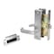 Trans Atlantic Co. DXML Series Brushed Chrome Grade 1 Passage Mortise Lock Door Handle with Escutcheon Left-Handed Lever DL-DXML10SELH-US26D - alternate 4